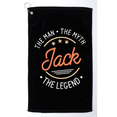 Jack The Man The Myth The Legend Platinum Collection Golf Towel