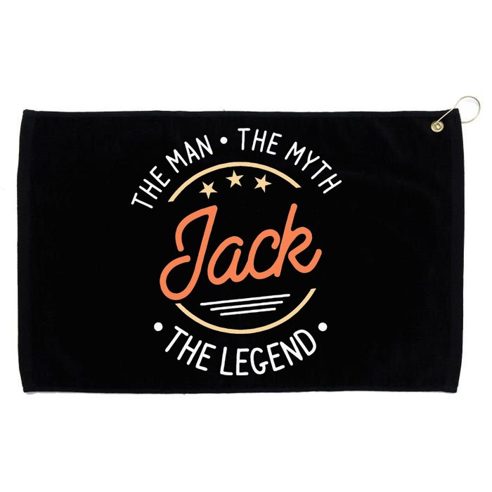 Jack The Man The Myth The Legend Grommeted Golf Towel