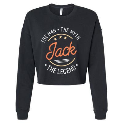 Jack The Man The Myth The Legend Cropped Pullover Crew