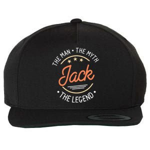 Jack The Man The Myth The Legend Wool Snapback Cap