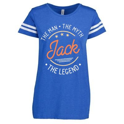 Jack The Man The Myth The Legend Enza Ladies Jersey Football T-Shirt