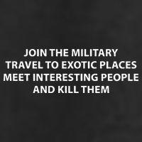 Join To Military Travel To Exotic Places Meet Interesting People And Kill 7 Panel Mesh Trucker Snapback Hat