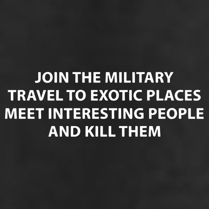 Join To Military Travel To Exotic Places Meet Interesting People And Kill 7 Panel Mesh Trucker Snapback Hat