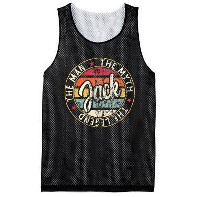 Jack The Man The Myth The Legend First Name Jack Mesh Reversible Basketball Jersey Tank