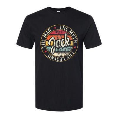 Jack The Man The Myth The Legend First Name Jack Softstyle CVC T-Shirt