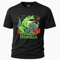 Japanese Toadzilla Monster Frog Attack Cooling Performance Crew T-Shirt