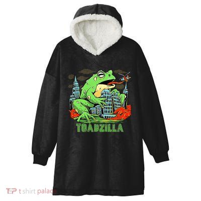 Japanese Toadzilla Monster Frog Attack Hooded Wearable Blanket