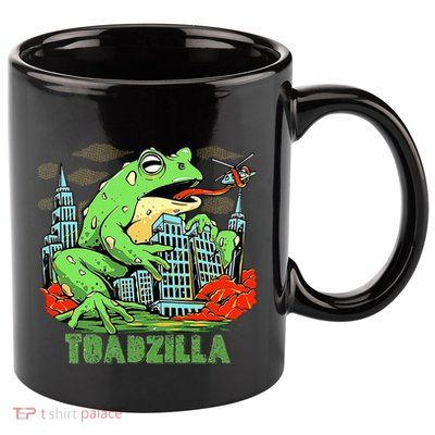 Japanese Toadzilla Monster Frog Attack 11oz C Handle Ceramic Mug