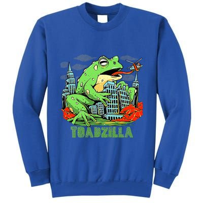 Japanese Toadzilla Monster Frog Attack Tall Sweatshirt