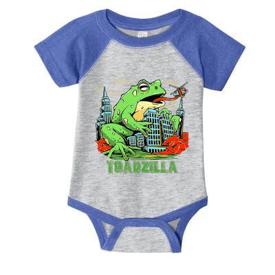 Japanese Toadzilla Monster Frog Attack Infant Baby Jersey Bodysuit