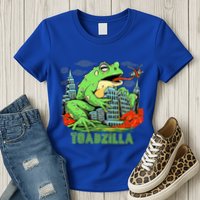 Japanese Toadzilla Monster Frog Attack Womens T-Shirt