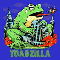 Japanese Toadzilla Monster Frog Attack Womens T-Shirt
