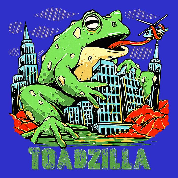 Japanese Toadzilla Monster Frog Attack Womens T-Shirt
