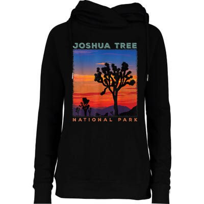 Joshua Tree National Park Womens Funnel Neck Pullover Hood