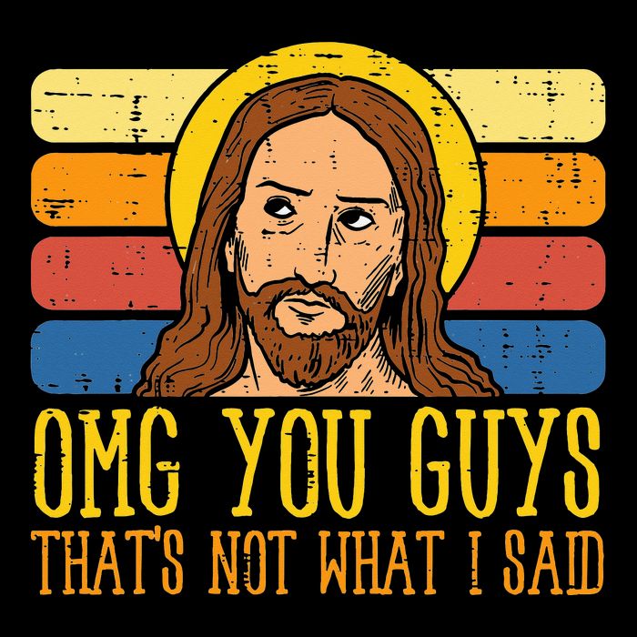 Jesus Thats Not What Said Religious God Christian Drawstring Bag
