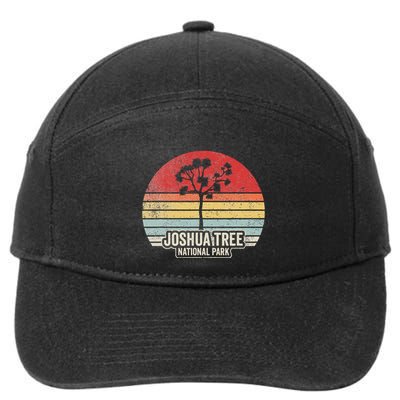 Joshua Tree National Park Retro Sunset Design 7-Panel Snapback Hat