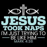 Jesus Took Naps Religious Pastor Bible Scripture Christian Cooling Performance Crew T-Shirt
