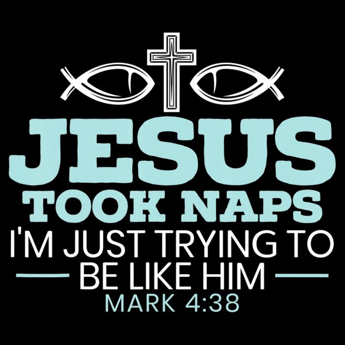 Jesus Took Naps Religious Pastor Bible Scripture Christian Cooling Performance Crew T-Shirt