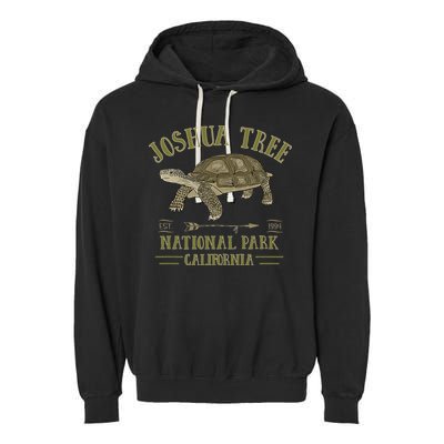 JOSHUA TREE NATIONAL PARK California Desert Turtle Tortoise Garment-Dyed Fleece Hoodie