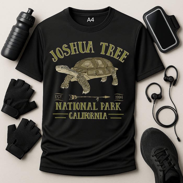 JOSHUA TREE NATIONAL PARK California Desert Turtle Tortoise Performance Shirt