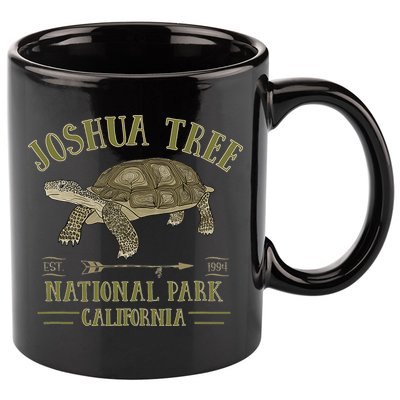 JOSHUA TREE NATIONAL PARK California Desert Turtle Tortoise 11oz C Handle Ceramic Mug