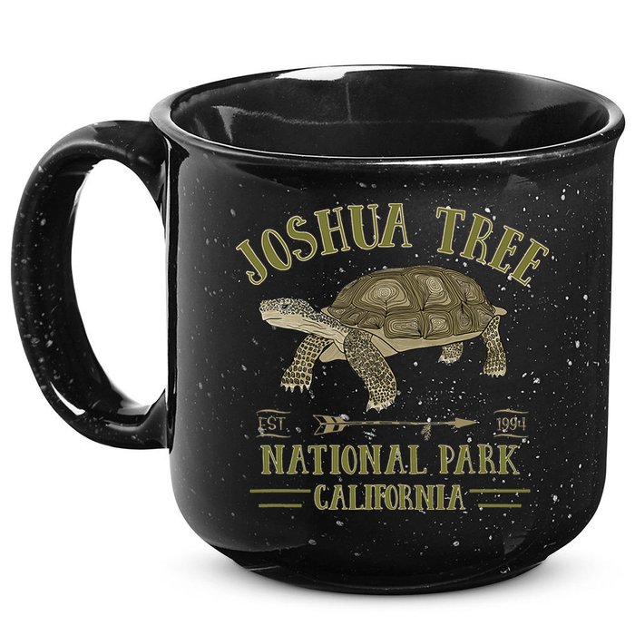 JOSHUA TREE NATIONAL PARK California Desert Turtle Tortoise 15oz Campfire Ceramic Mug