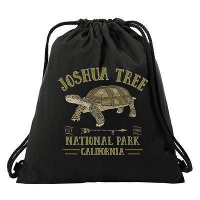 JOSHUA TREE NATIONAL PARK California Desert Turtle Tortoise Drawstring Bag