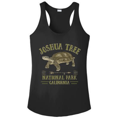 JOSHUA TREE NATIONAL PARK California Desert Turtle Tortoise Ladies PosiCharge Competitor Racerback Tank