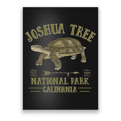 JOSHUA TREE NATIONAL PARK California Desert Turtle Tortoise Poster