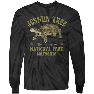 JOSHUA TREE NATIONAL PARK California Desert Turtle Tortoise Tie-Dye Long Sleeve Shirt