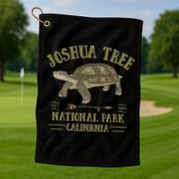 JOSHUA TREE NATIONAL PARK California Desert Turtle Tortoise Golf Towel