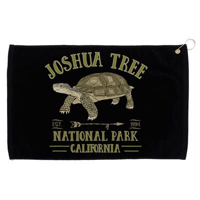 JOSHUA TREE NATIONAL PARK California Desert Turtle Tortoise Grommeted Golf Towel