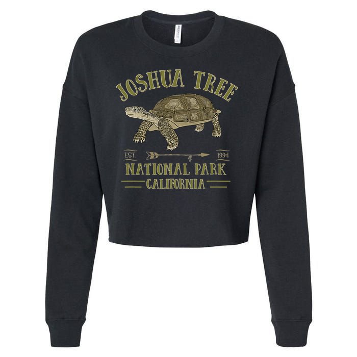 JOSHUA TREE NATIONAL PARK California Desert Turtle Tortoise Cropped Pullover Crew