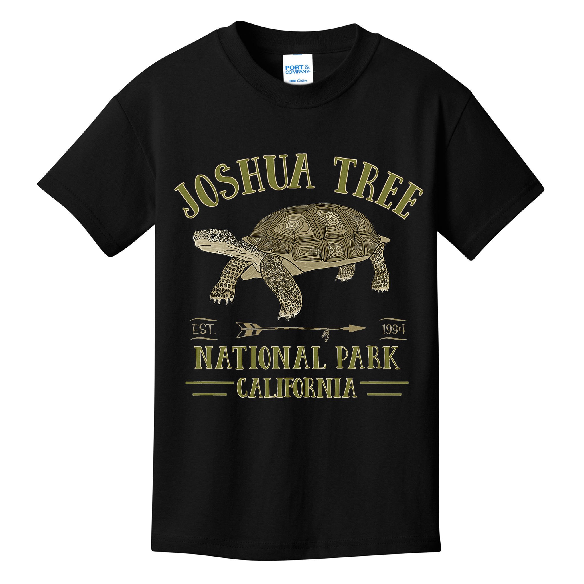 JOSHUA TREE NATIONAL PARK California Desert Turtle Tortoise Kids T-Shirt