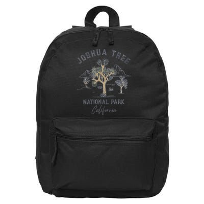 Joshua Tree National Park Vintage 16 in Basic Backpack