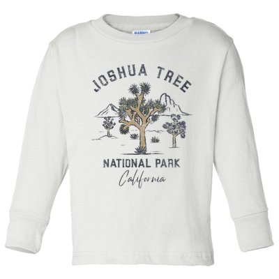 Joshua Tree National Park Vintage Toddler Long Sleeve Shirt
