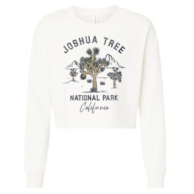 Joshua Tree National Park Vintage Cropped Pullover Crew