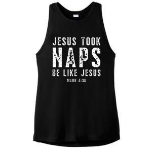 Jesus Took Naps Be Like Jesus Mark 438 Christian Quotes Ladies PosiCharge Tri-Blend Wicking Tank