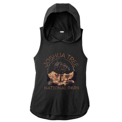 Joshua Tree National Park Ladies PosiCharge Tri-Blend Wicking Draft Hoodie Tank