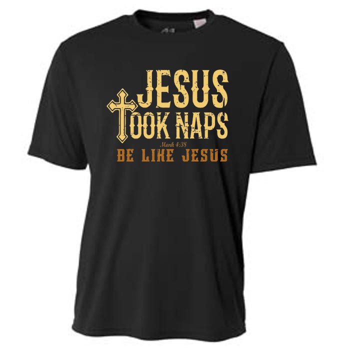 Jesus Took Naps Mark 438 Christian Vintage Faith Cooling Performance Crew T-Shirt