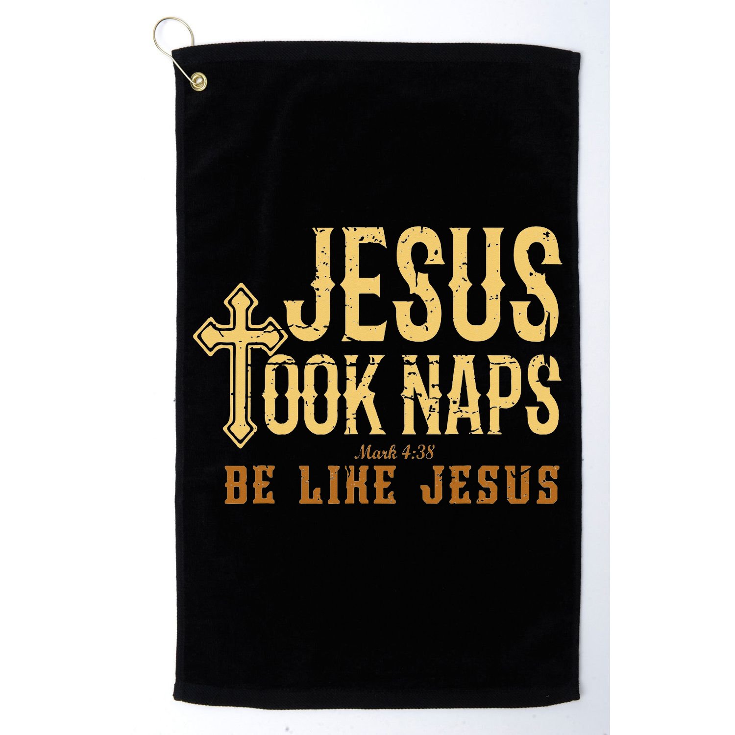Jesus Took Naps Mark 438 Christian Vintage Faith Golf Towel
