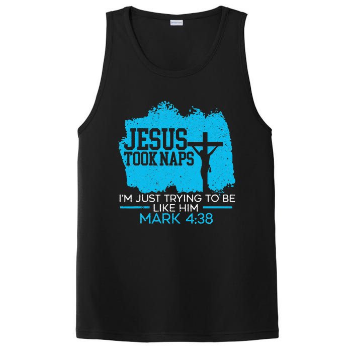 Jesus Took Naps Religious Pastor Bible Scripture Christian PosiCharge Competitor Tank