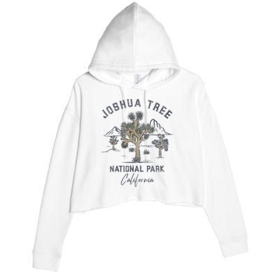 Joshua Tree National Park Vintage Crop Fleece Hoodie