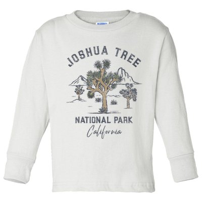 Joshua Tree National Park Vintage Toddler Long Sleeve Shirt