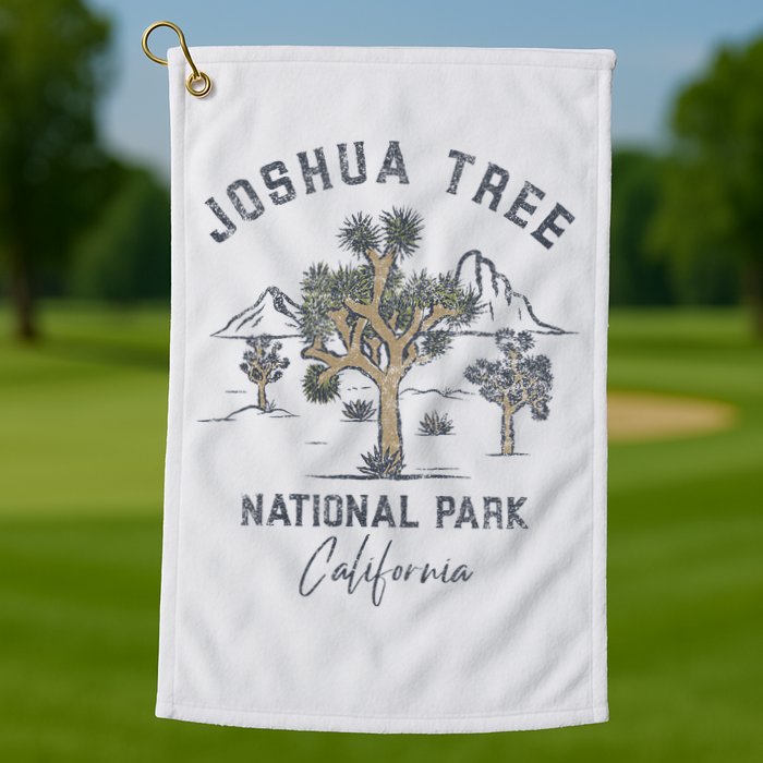 Joshua Tree National Park Vintage Golf Towel
