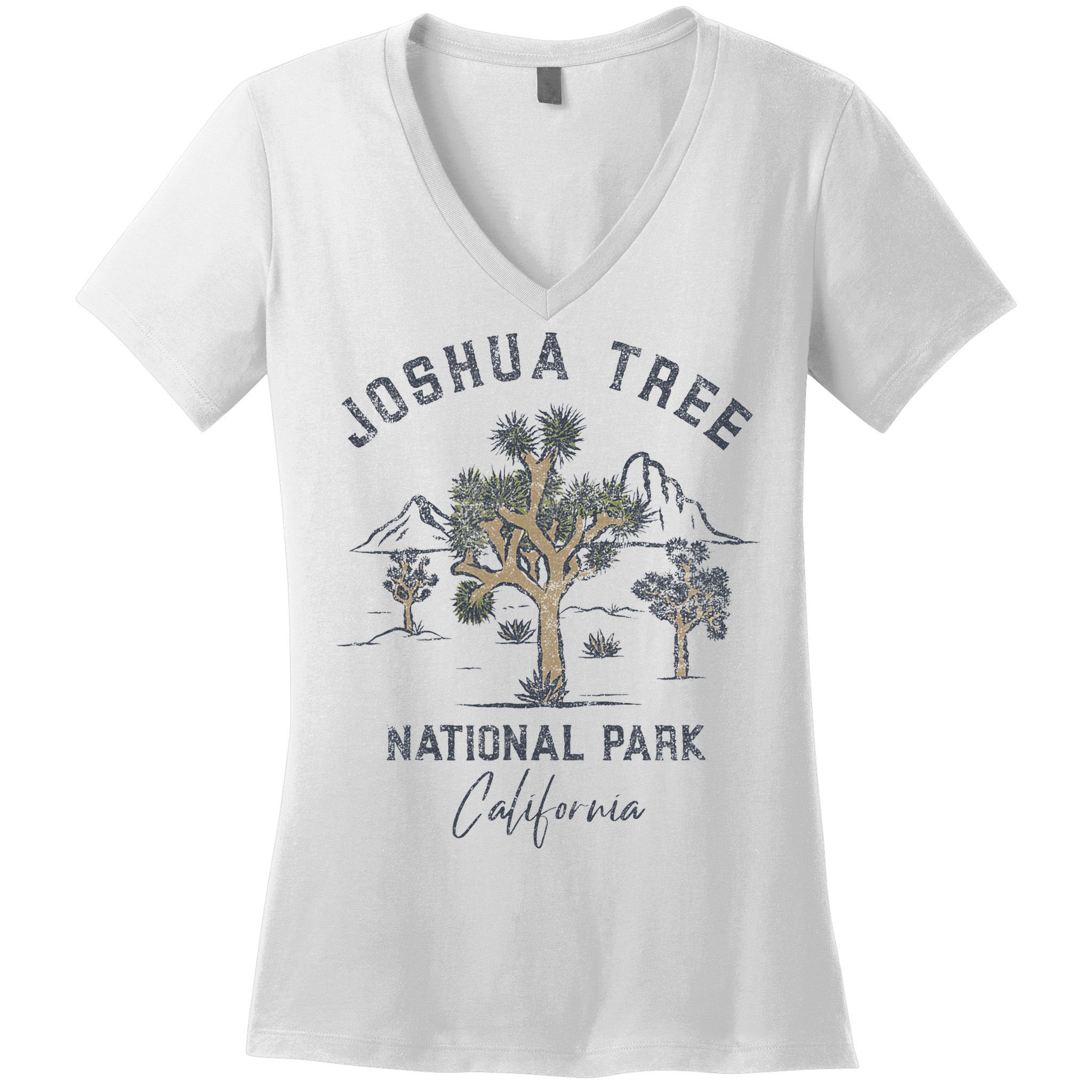 Joshua Tree National Park Vintage Women's V-Neck T-Shirt