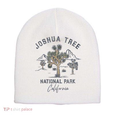 Joshua Tree National Park Vintage Short Acrylic Beanie