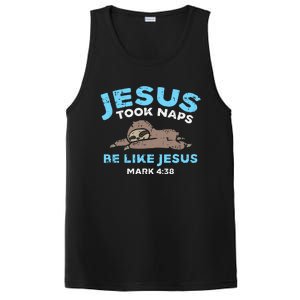 Jesus Took Naps Sloth Bible Verse God Christian PosiCharge Competitor Tank