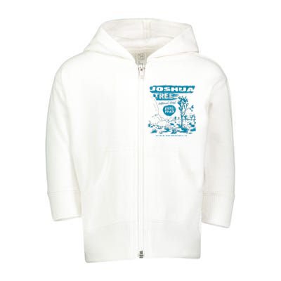 Joshua Tree National Park California Toddler Zip Fleece Hoodie