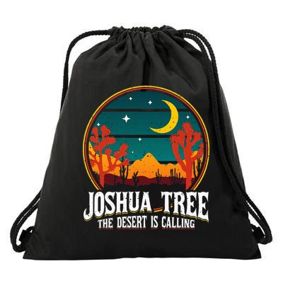 Joshua Tree National Park Us Vintage Drawstring Bag